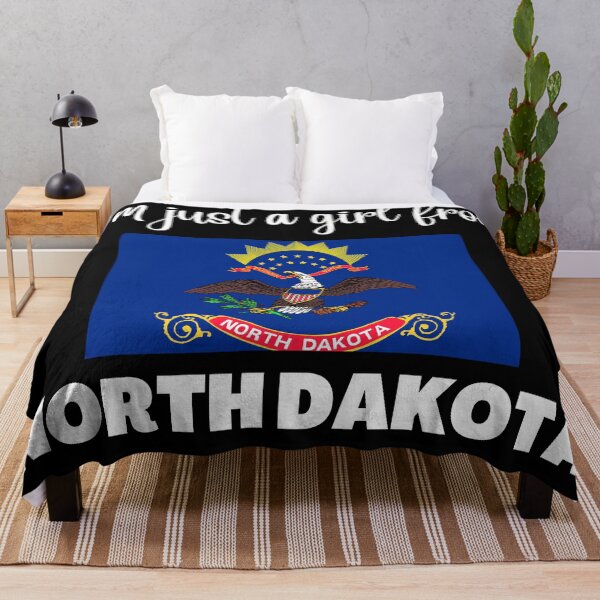 Item preview, I’m just a girl from North Dakota- State pride design for women and girls designed and sold by DesignsByDaddy.