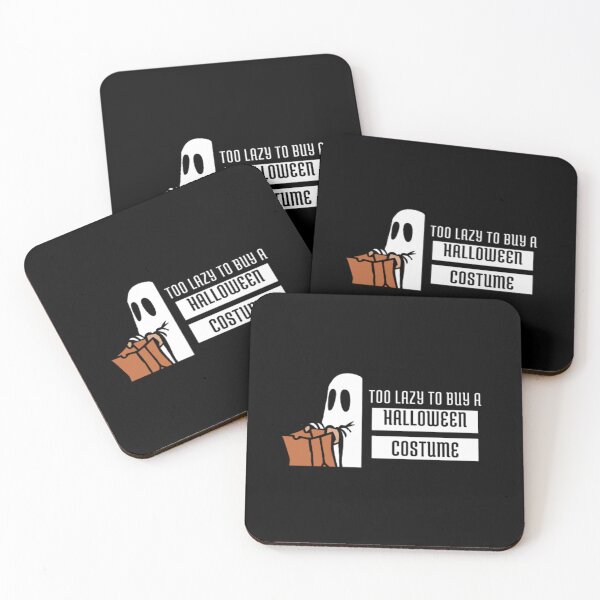 Item preview, Ghost Too Lazy To Buy Halloween Costume | Dark Background  designed and sold by embaarc.