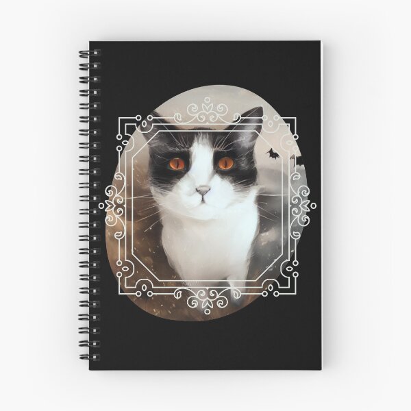 Aperçu de l'œuvre Art Deco Space Kitty, un chat de smoking vraiment cool avec une galaxie et des chauves-souris créée et vendue par 18thCircusCat.