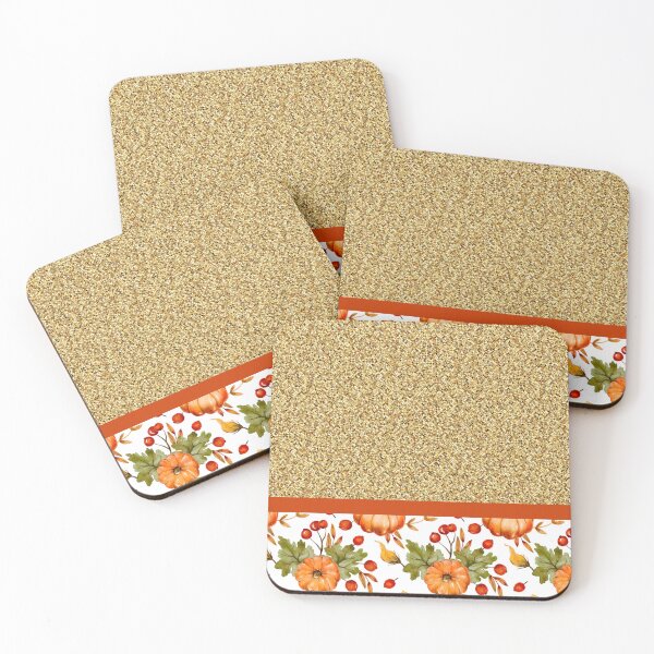 Item preview, Pumpkin And Berries With Glitter (Gold) designed and sold by SimplyMe-Plus.