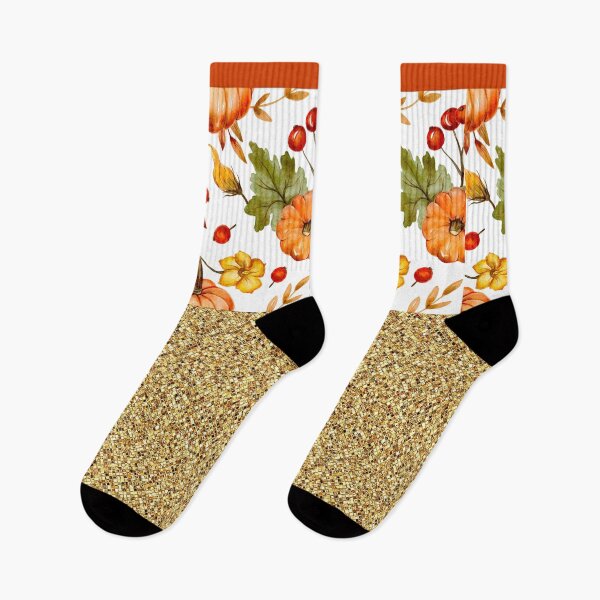 Item preview, Pumpkin And Berries With Glitter (Gold) designed and sold by SimplyMe-Plus.