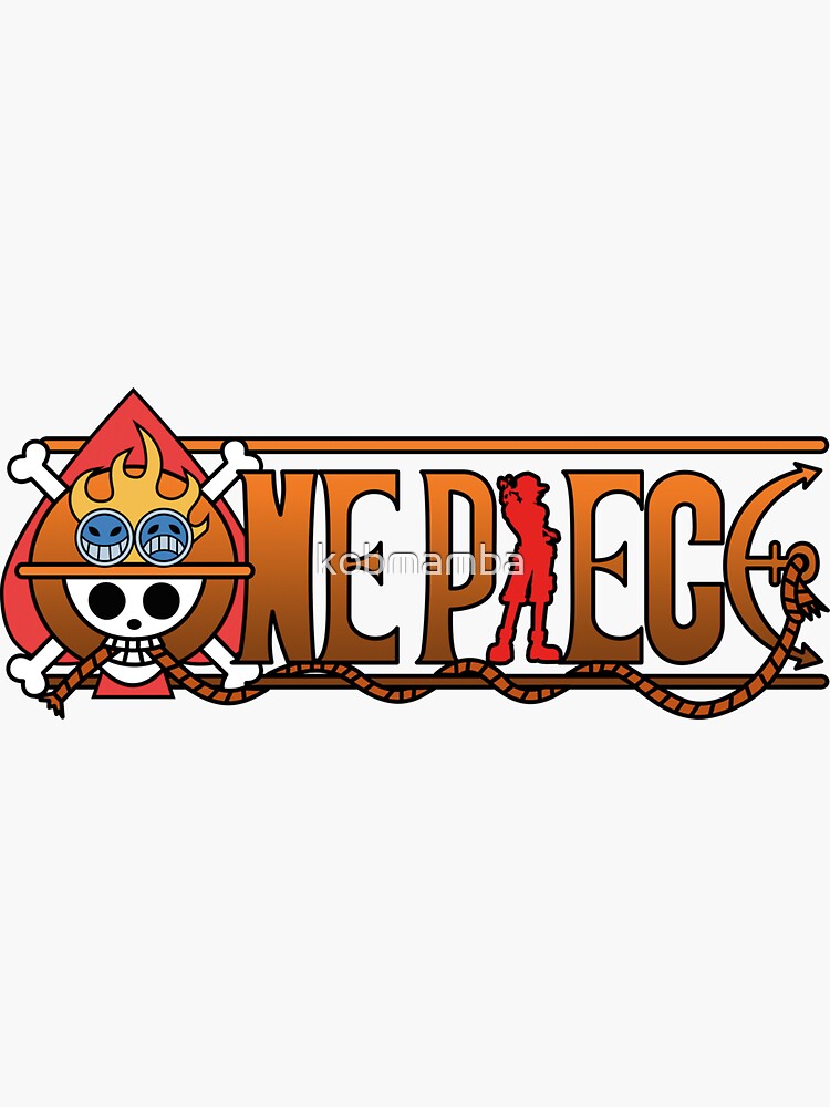 Ace One Piece Logo Sticker for Sale by kobmamba