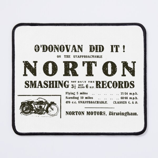 Item preview, Vintage Motorcycle Ad designed and sold by WickedNiceTees.