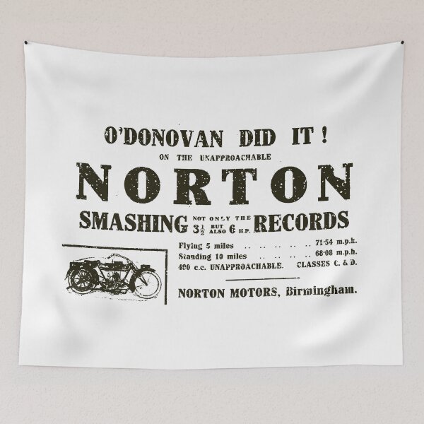 Item preview, Vintage Motorcycle Ad designed and sold by WickedNiceTees.