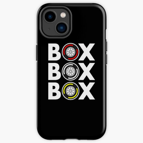 Box Box Box F1 Tyre Compound White Text Design iPhone Tough Case