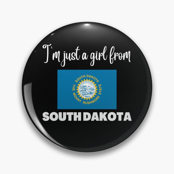 Item preview, I’m just a girl from South Dakota- State pride design for women and girls designed and sold by DesignsByDaddy.