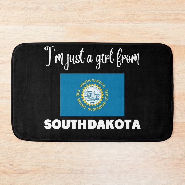 Item preview, I’m just a girl from South Dakota- State pride design for women and girls designed and sold by DesignsByDaddy.