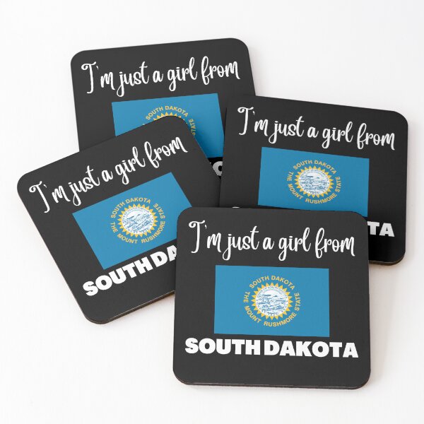 Item preview, I’m just a girl from South Dakota- State pride design for women and girls designed and sold by DesignsByDaddy.