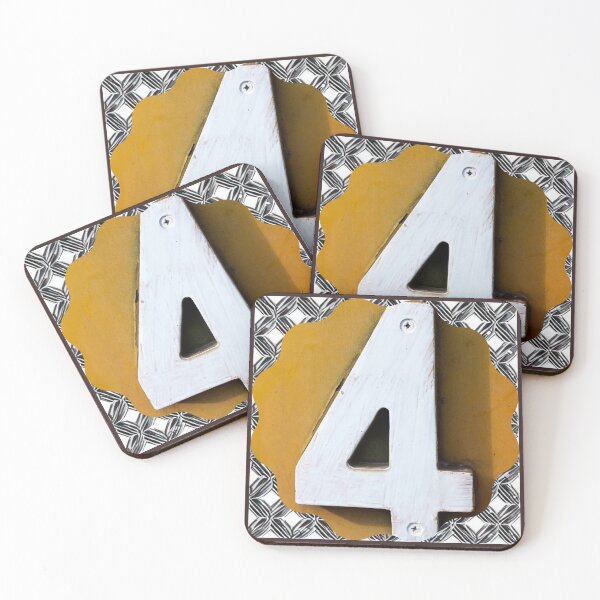 Item preview,  NUMBER FOUR GOLD designed and sold by starfishstuff.