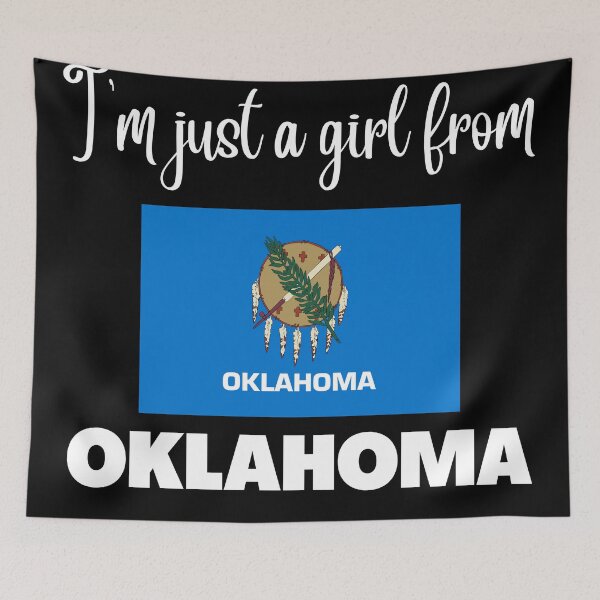 Item preview, I’m just a girl from Oklahoma- State pride design for women and girls designed and sold by DesignsByDaddy.