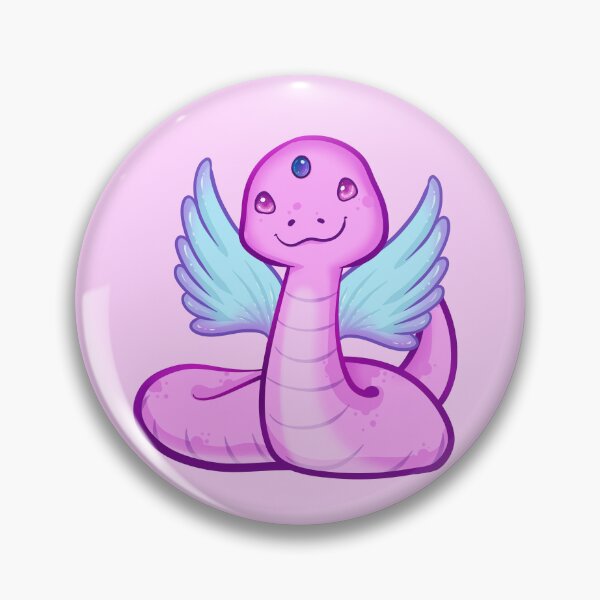 Artikelvorschau, Kawaii geflügelte Schlange entworfen und verkauft von With Love, InspireMari.