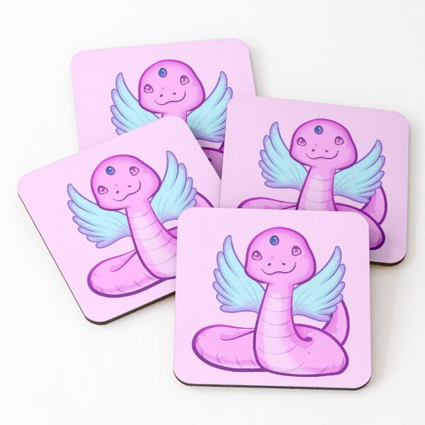 Item preview, Kawaii Winged Snake designed and sold by With Love, InspireMari.