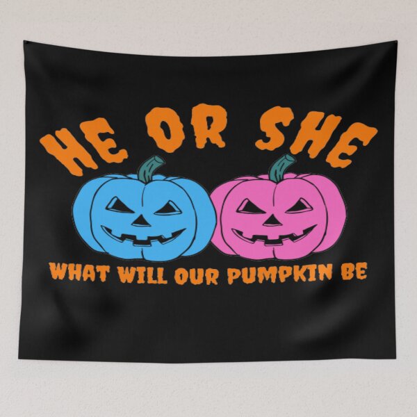 Item preview, he or she what will our little pumpkin be designed and sold by Ahmed Graphic .