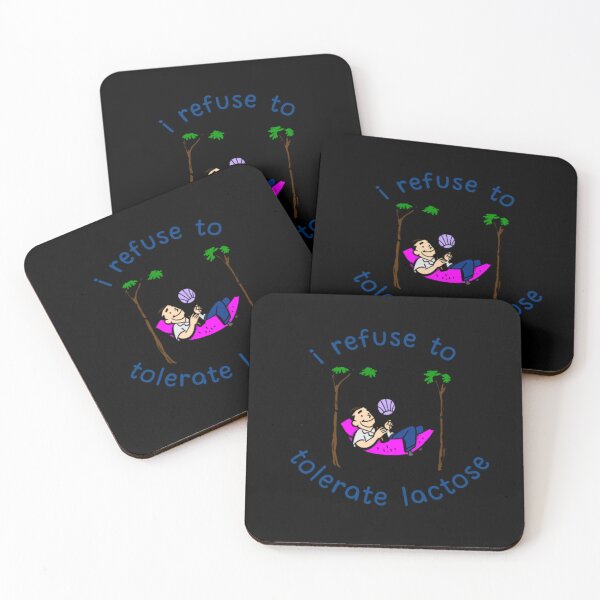 Item preview, I Refuse To Tolerate Lactose | Dark Background  designed and sold by embaarc.
