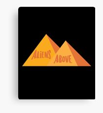 Aliens Above - Egypt, Ancient Egypt, Egyptian, Egypt Lover Canvas Print