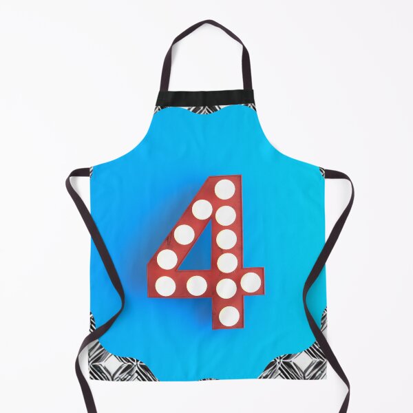 Item preview, NUMBER FOUR RED designed and sold by starfishstuff.