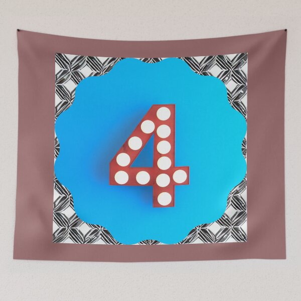 Item preview,  NUMBER FOUR RED designed and sold by starfishstuff.