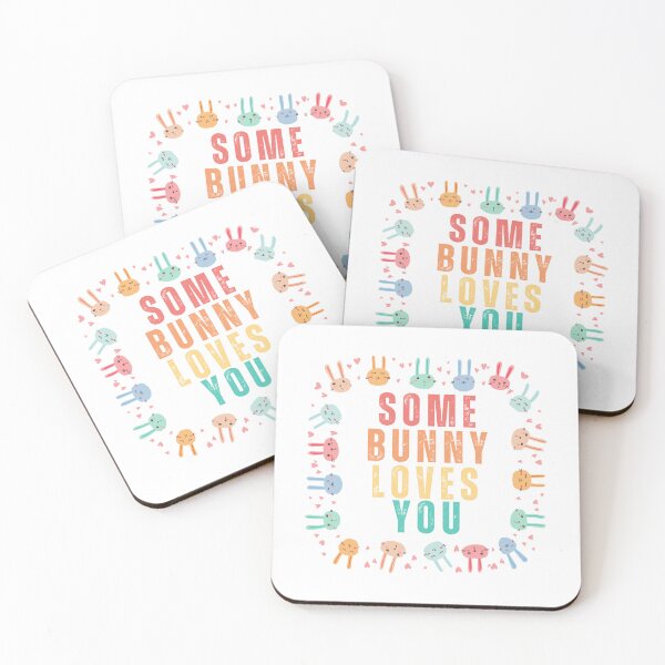 Item preview, Some Bunny Loves You Colorful Rabbits designed and sold by TreetopStudios.