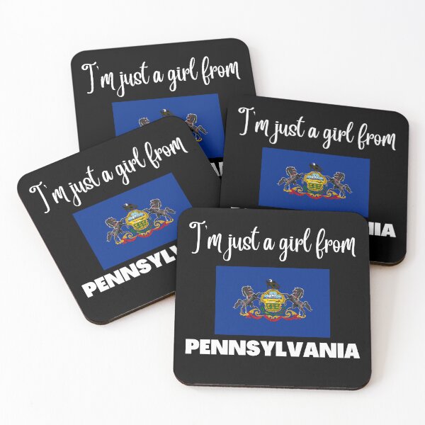 Item preview, I’m just a girl from Pennsylvania- State pride design for women and girls designed and sold by DesignsByDaddy.