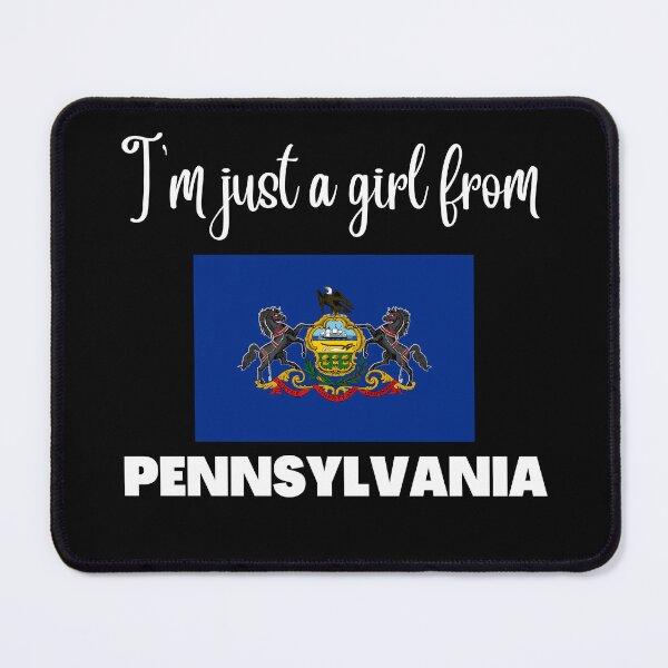 Item preview, I’m just a girl from Pennsylvania- State pride design for women and girls designed and sold by DesignsByDaddy.