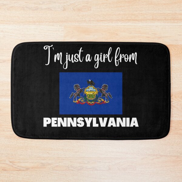 Item preview, I’m just a girl from Pennsylvania- State pride design for women and girls designed and sold by DesignsByDaddy.