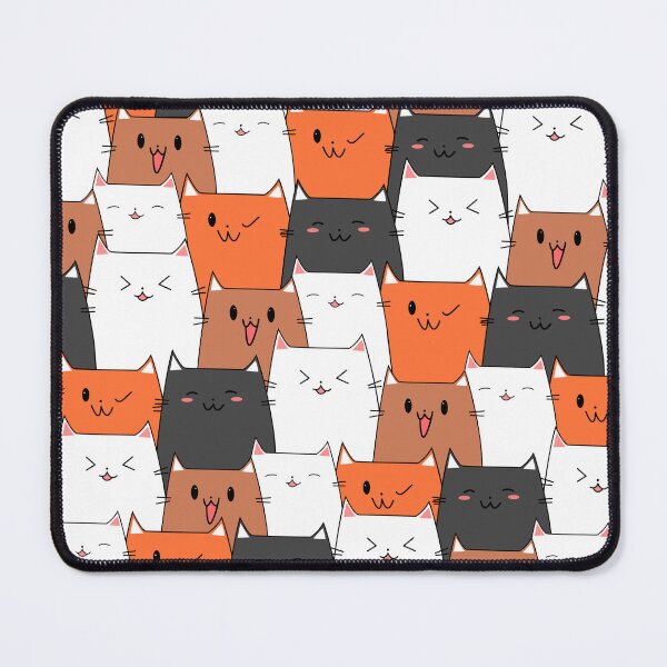 Item preview, Cute funny cat facial expressions pattern designed and sold by pawsomelove.