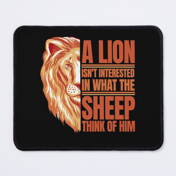Item preview, Motivational Quote: Lion vs a Sheep designed and sold by Shop Yeah.