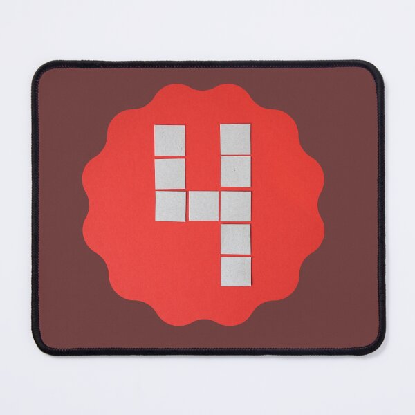 Item preview, NUMBER FOUR RED designed and sold by starfishstuff.