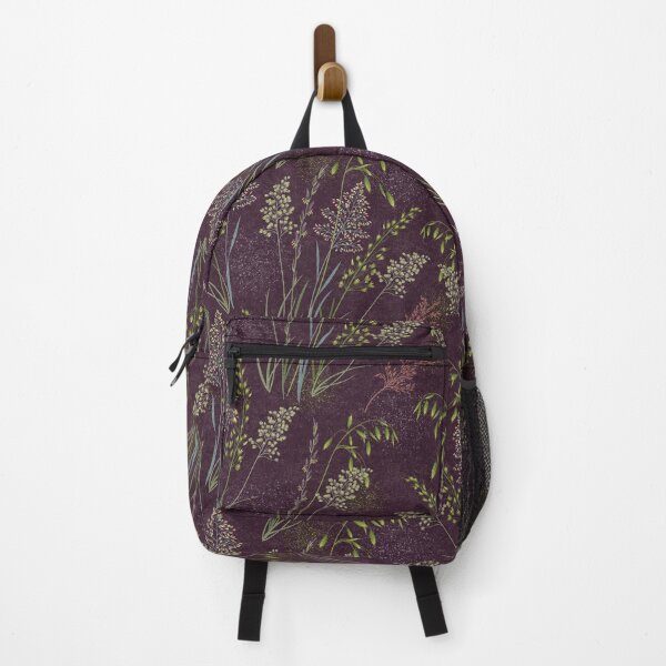 Item preview, Wild Grasses & Pollen on Aubergine designed and sold by Pamelandia.