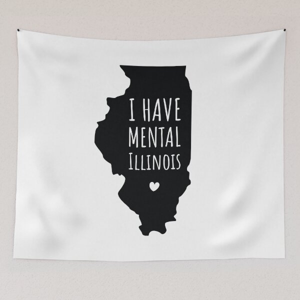 Item preview, I have mental Illinois funny joke usa state  designed and sold by absolutdesign.