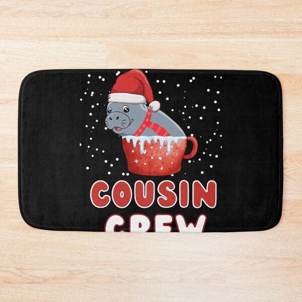 Item preview, Manatee in Santa hat Christmas cousin crew family matching designed and sold by Sasikharn.