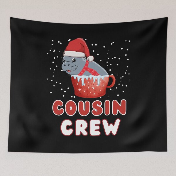 Item preview, Manatee in Santa hat Christmas cousin crew family matching designed and sold by Sasikharn.