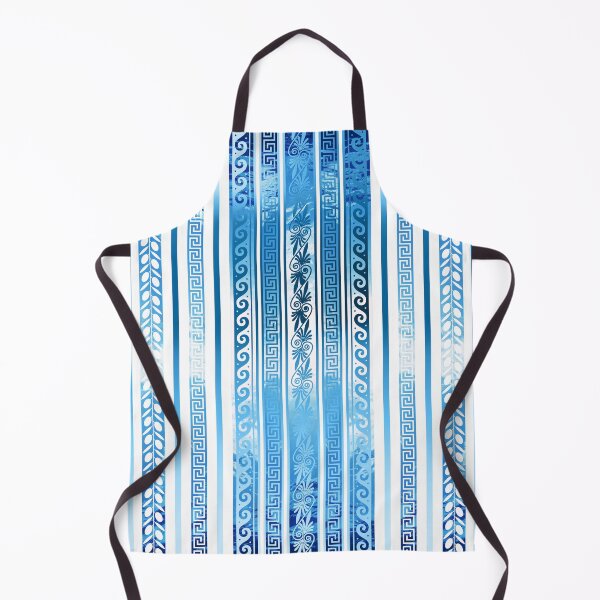 Item preview, Patrón de rayas blanco azul clave griega designed and sold by Yiorgos Designs.