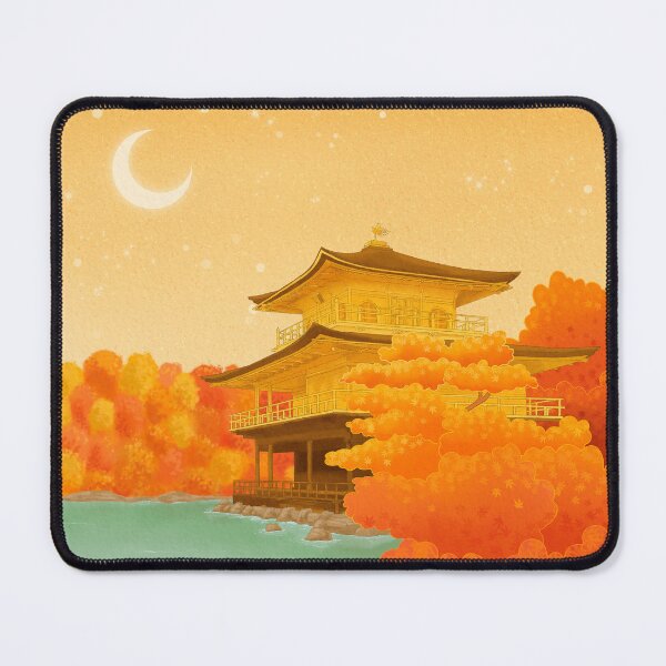 Item preview, Kinkakuji Japanese Temple in Autumn designed and sold by SugarMochi.