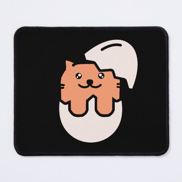 Item preview, Cute cat smiling in an eggshell designed and sold by pawsomelove.