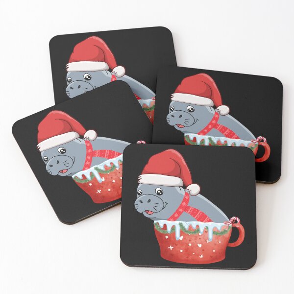Item preview, Manatee in Santa hat Christmas family matching designed and sold by Sasikharn.