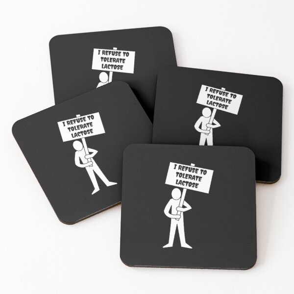 Item preview, Anti Milk I Refuse To Tolerate Lactose | Dark Background  designed and sold by embaarc.