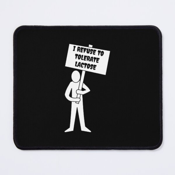 Item preview, Anti Milk I Refuse To Tolerate Lactose | Dark Background designed and sold by embaarc.