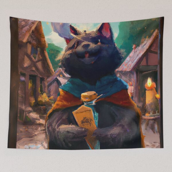 Item preview, Potts the Cat, with new vial (Fantasy) designed and sold by thecatandkettle.