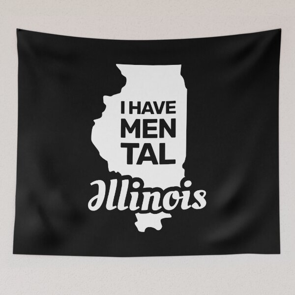 Item preview, I have mental Illinois funny joke usa state  designed and sold by absolutdesign.