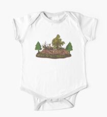 Precious Baby Deer Forest One Piece - Short Sleeve
