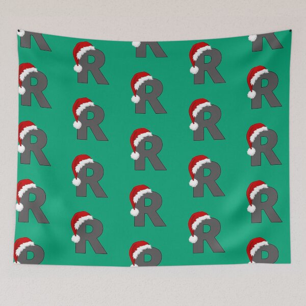 Item preview, Christmas Letter R with Santa Hat designed and sold by Lyssarien.