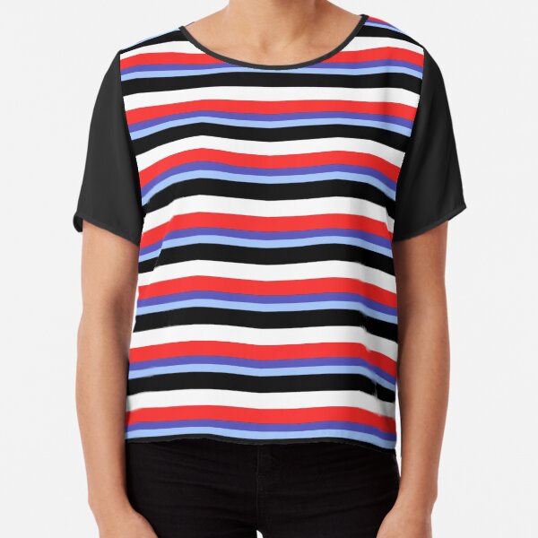 Jeremy Heere - Be More Chill stripes Chiffon Top
