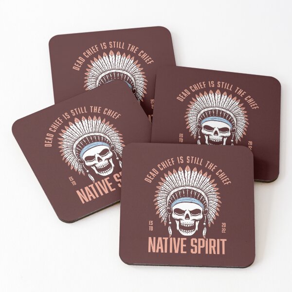 Item preview, Apache Skull Chief Illustration designed and sold by rukurustudio.