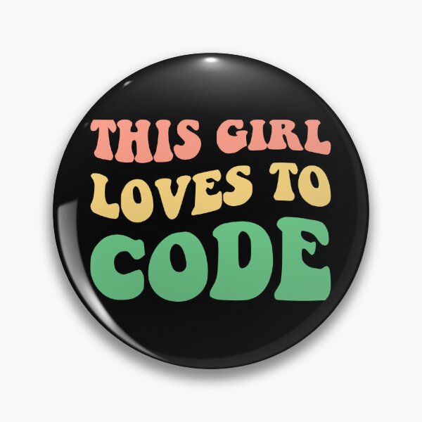 Aperçu de l'œuvre Cette fille adore coder créée et vendue par Lemon Pepper.