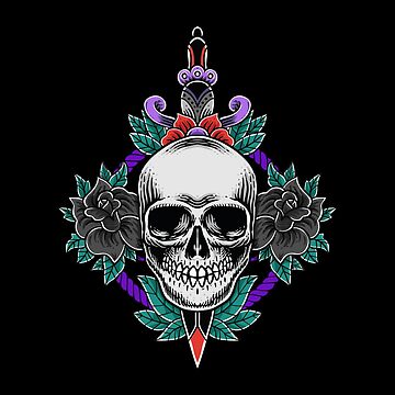 Artwork thumbnail, Skull & Black Roses - Black Rose Fall 2022 Collection by BlackRosePress