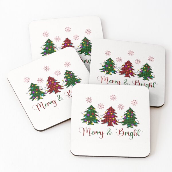 Item preview, Merry & Bright Christmas Trees designed and sold by HappyLifeCreate.