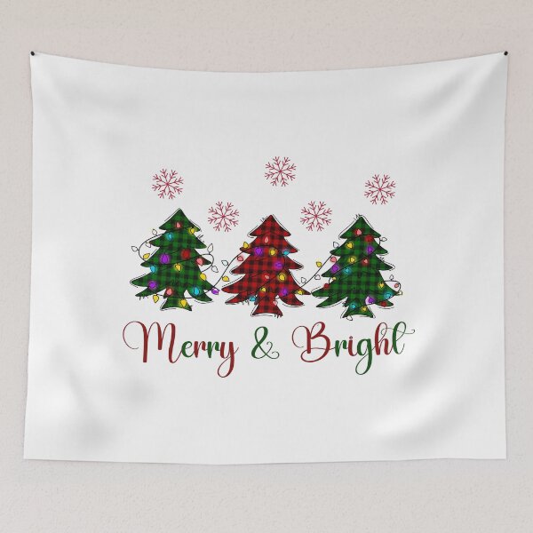 Item preview, Merry & Bright Christmas Trees designed and sold by HappyLifeCreate.