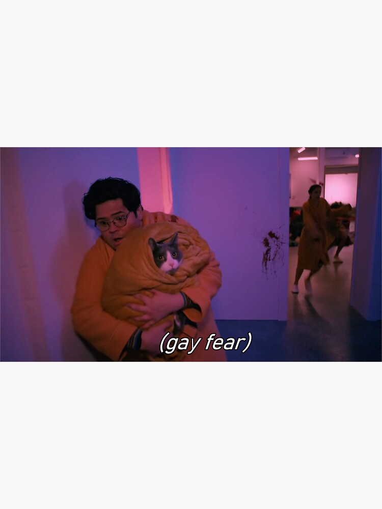 Aperçu 3 sur 3. Sticker avec l'œuvre peur gay créée et vendue par Castielvoice.