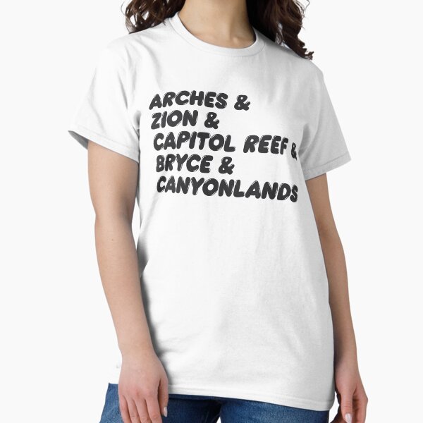 Vista previa del artículo con la obra «Parques Nacionales de Utah, Arches, Bryce Canyon, Capitol Reef, Zion y Canyonlands», diseñado y vendido por TonySpencer.